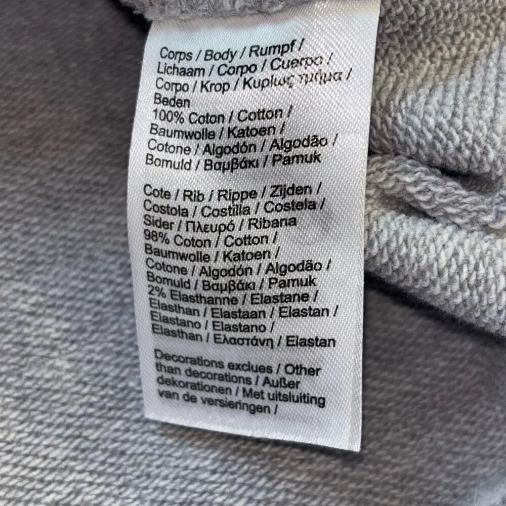 Lacoste Men's Long Sleeve Letter Block Graphic Sweatshirt gray Size M